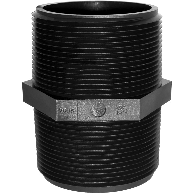 Green Leaf Schedule 80 2 in. MPT each X 2 in. D MPT Polypropylene Nipple