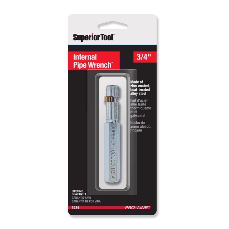 Superior Tool Internal Pipe Wrench 3/4 in. drive Silver