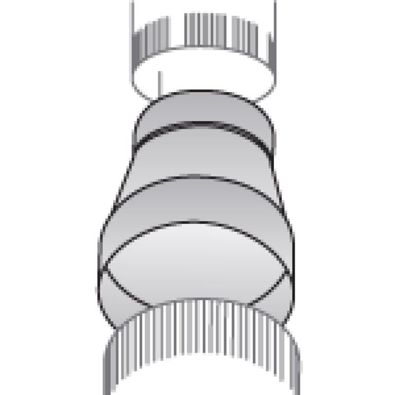 Imperial 10 in. D X 8 in. D Galvanized Steel Furnace Reducer and Increaser