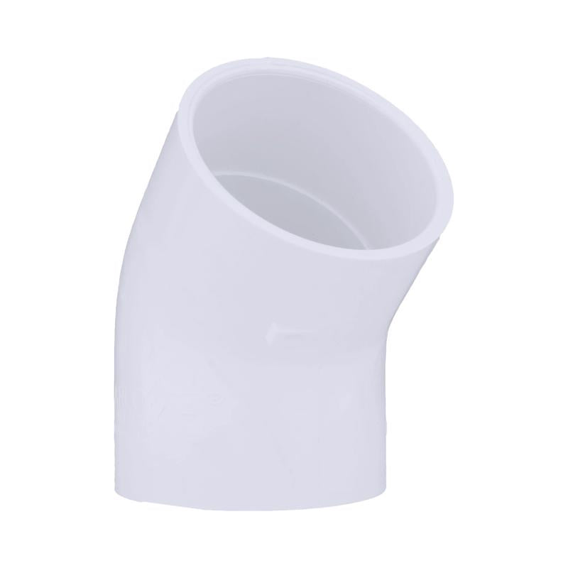 Charlotte Pipe Schedule 40 3 in. Slip X 3 in. D Slip PVC 45 Degree Elbow