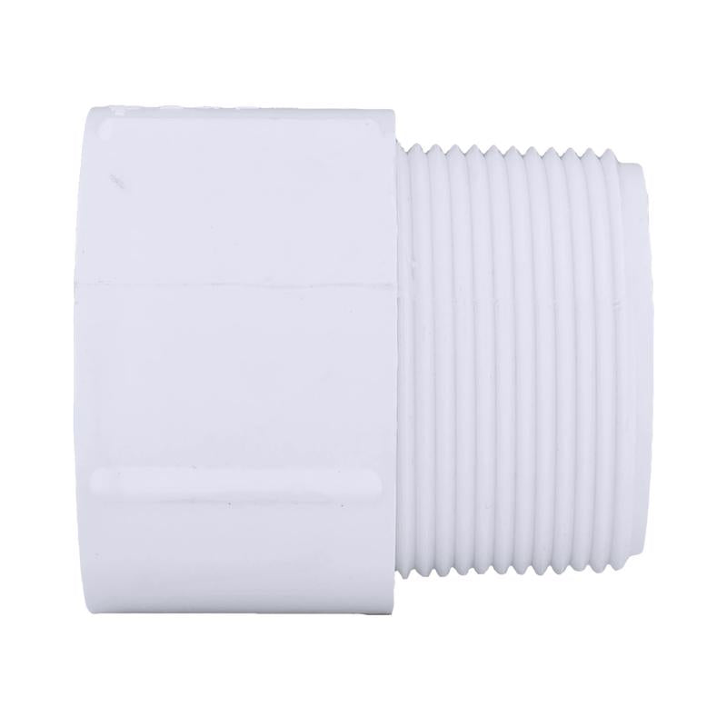 Charlotte Pipe Schedule 40 2-1/2 in. MPT X 2-1/2 in. D Slip PVC Adapter
