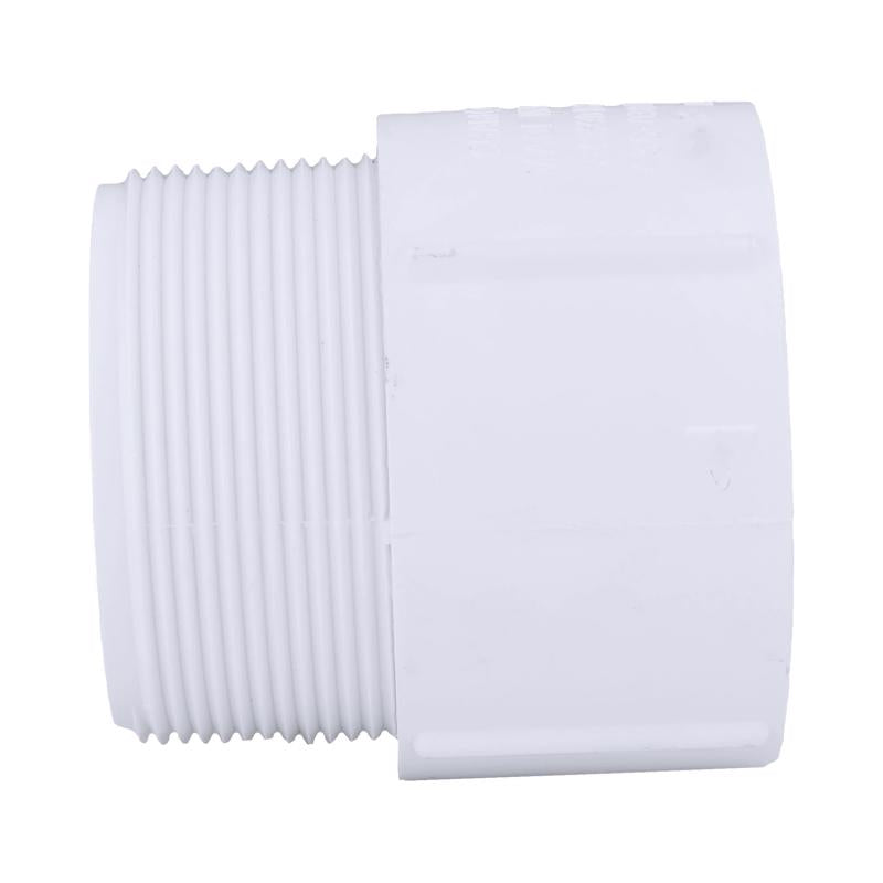 Charlotte Pipe Schedule 40 3 in. MPT X 3 in. D Slip PVC Adapter