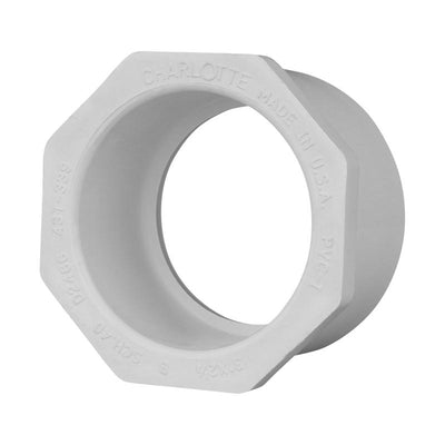 Charlotte Pipe Schedule 40 3 in. Slip X 2-1/2 in. D Slip PVC Reducing Bushing