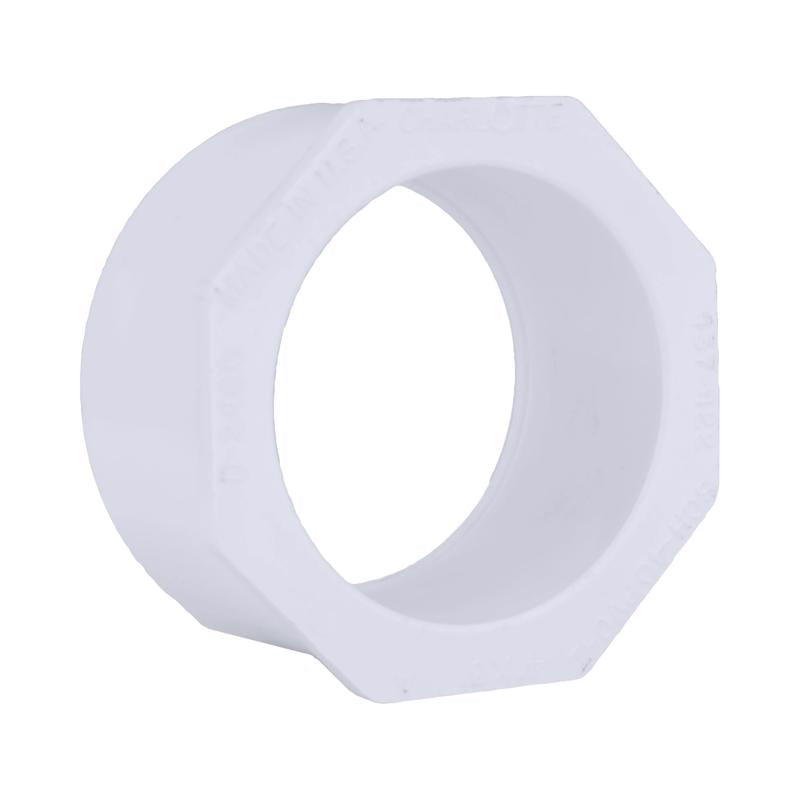 Charlotte Pipe Schedule 40 4 in. Spigot X 3 in. D Slip PVC Reducing Bushing