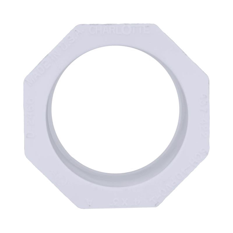 Charlotte Pipe Schedule 40 4 in. Spigot X 3 in. D Slip PVC Reducing Bushing