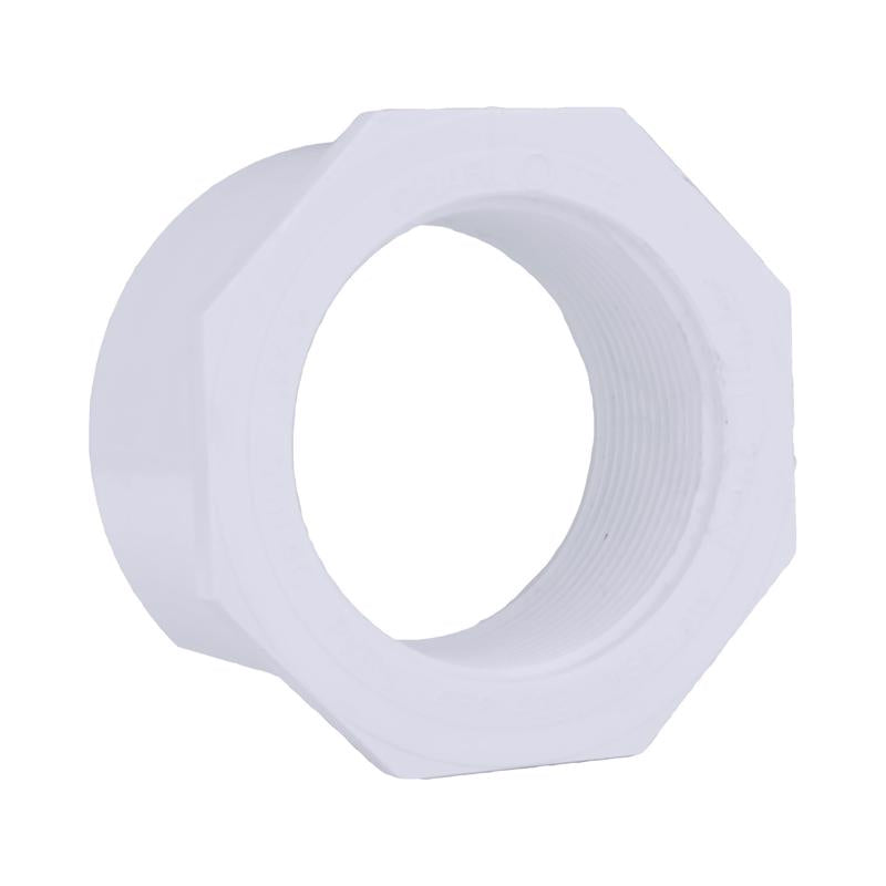 Charlotte Pipe Schedule 40 4 in. Spigot X 3 in. D FPT PVC Reducing Bushing