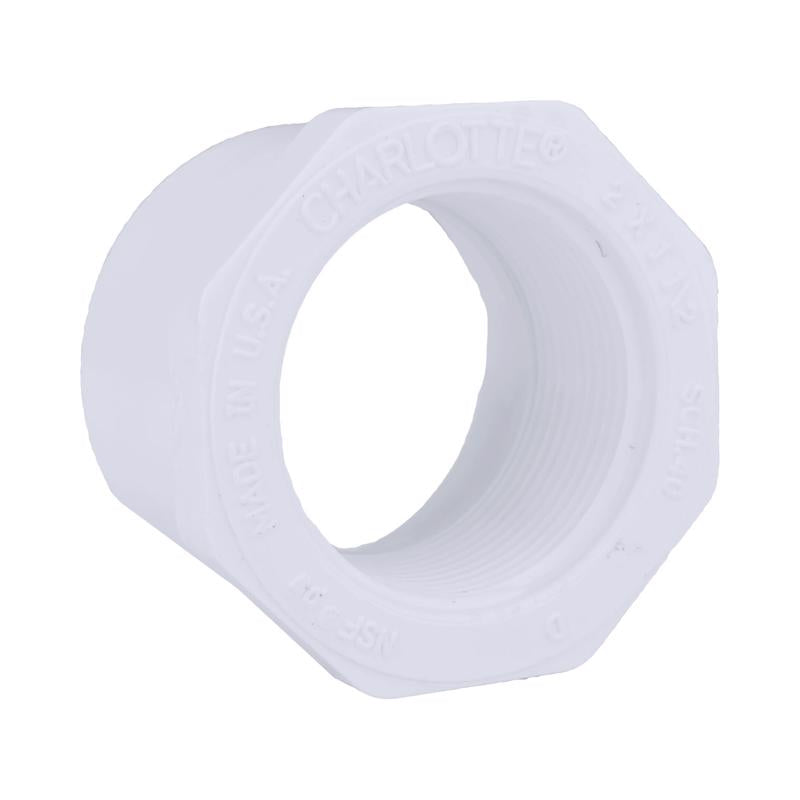 Charlotte Pipe Schedule 40 2-1/2 in. Spigot X 2 in. D FPT PVC Reducing Bushing