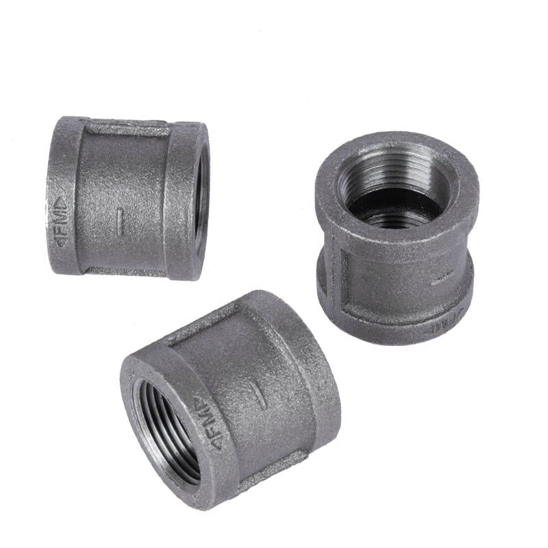 STZ Industries 1 in. FIP each X 1 in. D FIP Black Malleable Iron Coupling