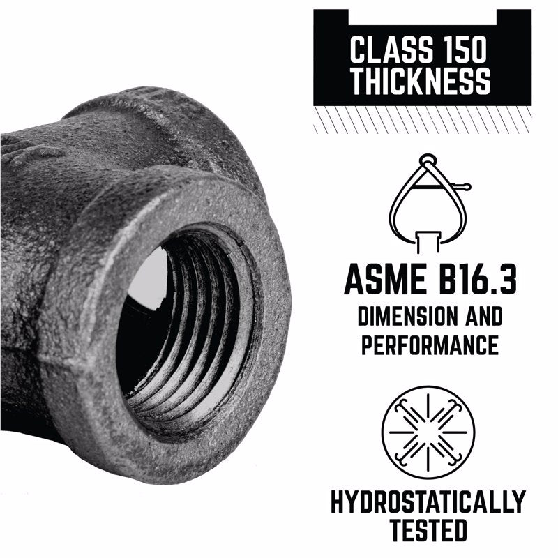 STZ Industries 1/2 in. FIP each X 1/2 in. D FIP Black Malleable Iron 45 Degree Elbow