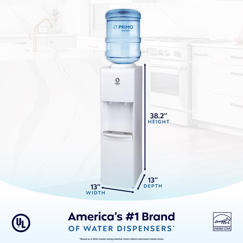 Primo Water 3-5 gal White Water Dispenser Plastic