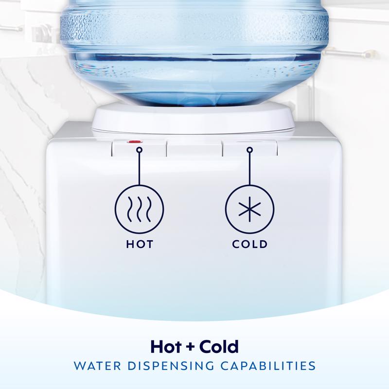 Primo Water 3-5 gal White Water Dispenser Plastic