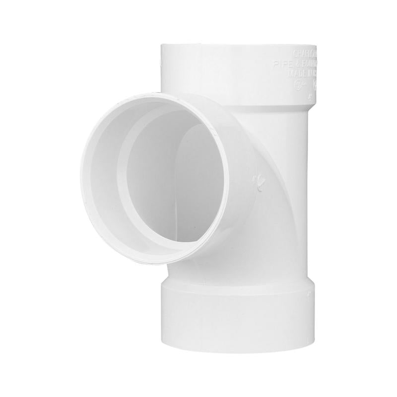 Charlotte Pipe Schedule 40 1-1/4 in. Hub X 1-1/4 in. D Hub PVC Sanitary Tee