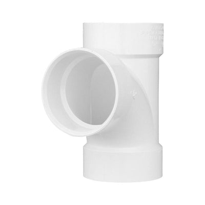 Charlotte Pipe Schedule 40 1-1/4 in. Hub X 1-1/4 in. D Hub PVC Sanitary Tee