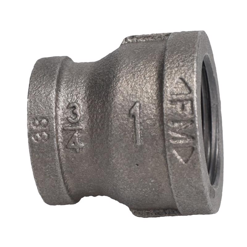 STZ Industries 1 in. FIP each X 3/4 in. D FIP Black Malleable Iron Coupling