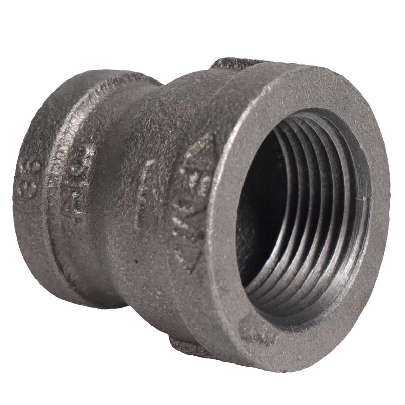 STZ Industries 1 in. FIP each X 3/4 in. D FIP Black Malleable Iron Coupling