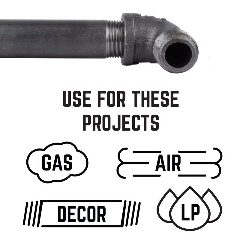 STZ Industries 3/4 in. FIP each X 3/4 in. D MIP Black Malleable Iron 90 Degree Street Elbow