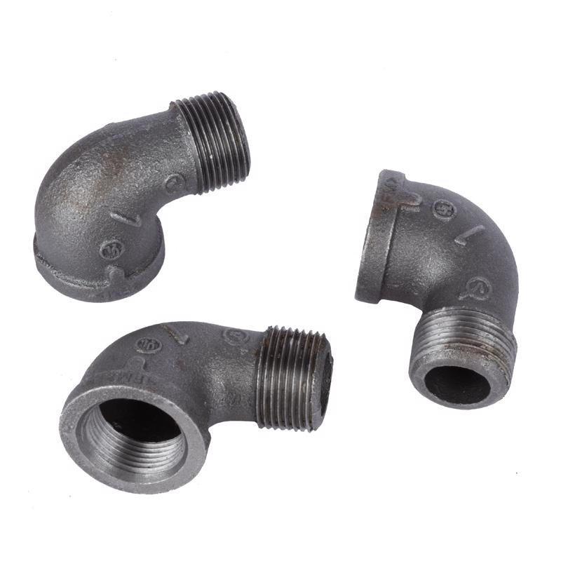 STZ Industries 3/4 in. FIP each X 3/4 in. D MIP Black Malleable Iron 90 Degree Street Elbow