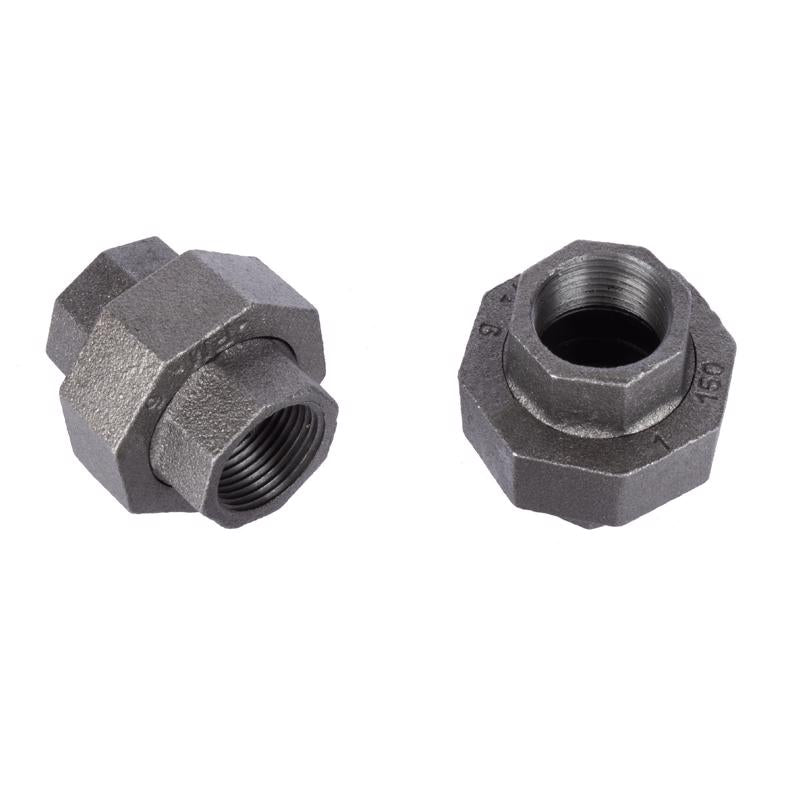 STZ Industries 1 in. FIP each X 1 in. D FIP Black Malleable Iron Union