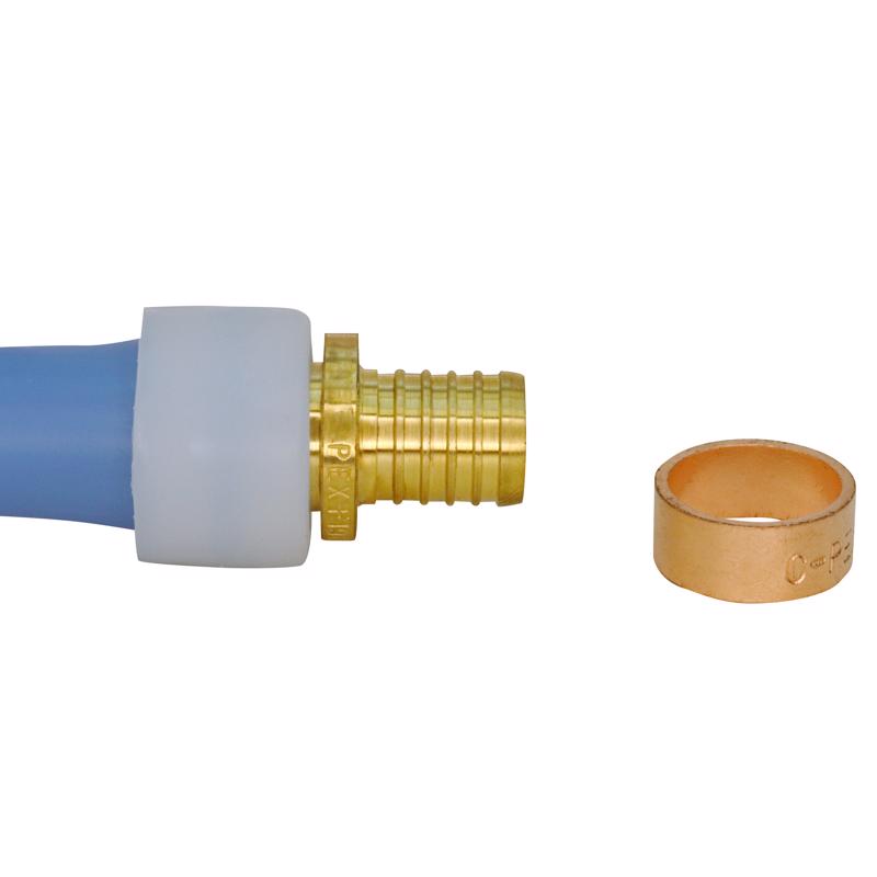 Apollo 1/2 in. Barb in to X 1/2 in. D PEX Barb Brass Coupling