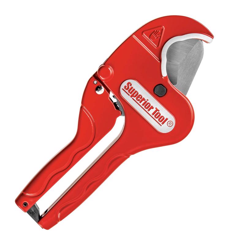Superior Tool 1-5/16 in. Ratcheting Pipe Cutter Red