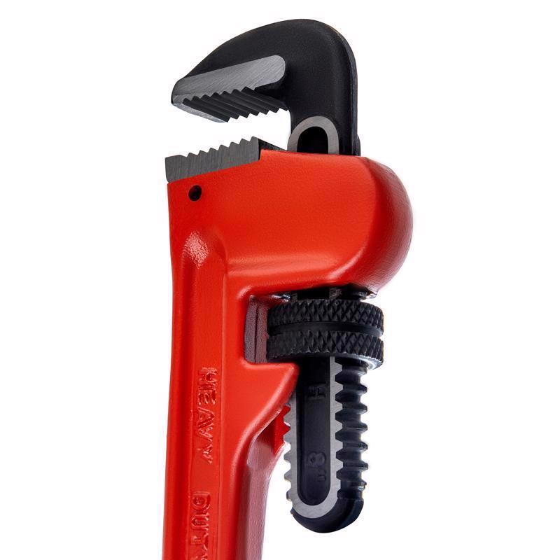 Superior Tool 1-1/2 in. Heavy Duty Pipe Wrench Red