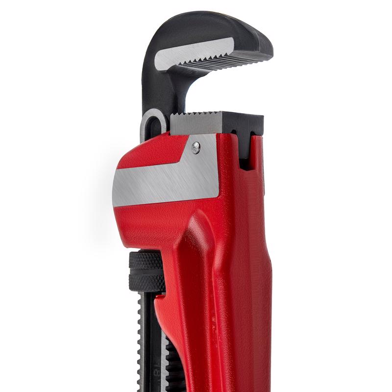 Superior Tool 2-1/2 in. Heavy Duty Pipe Wrench Red