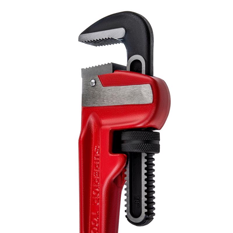 Superior Tool 2-1/2 in. Heavy Duty Pipe Wrench Red