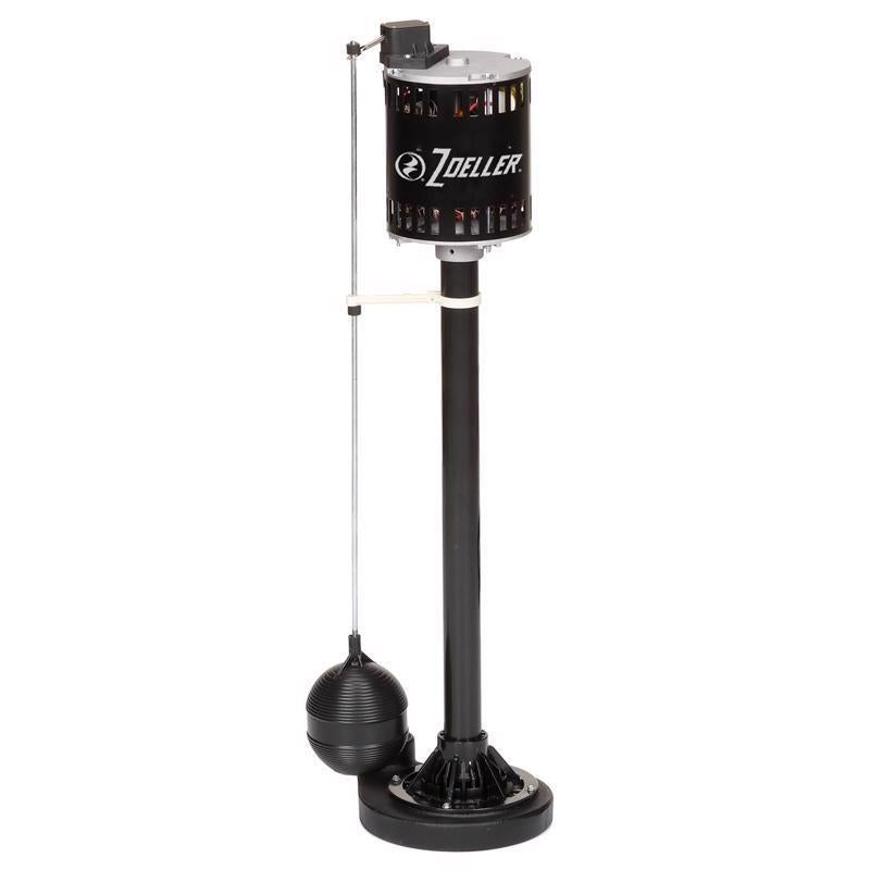 Zoeller 1/2 HP 3900 gph Cast Iron Vertical Float Switch AC Pedestal Sump Pump 8 ft