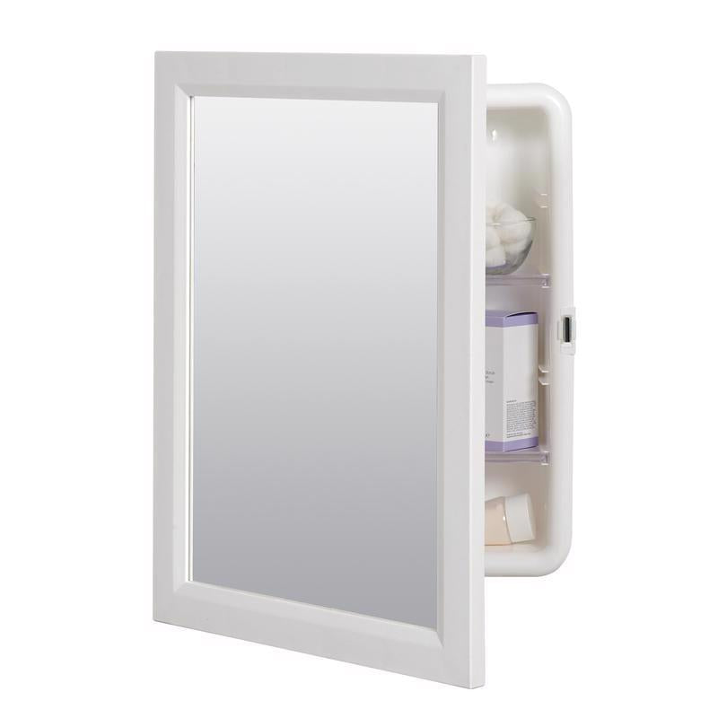 Zenna Home 22.38 in. H X 16.38 in. W X 5 in. D Rectangle Medicine Cabinet/Mirror
