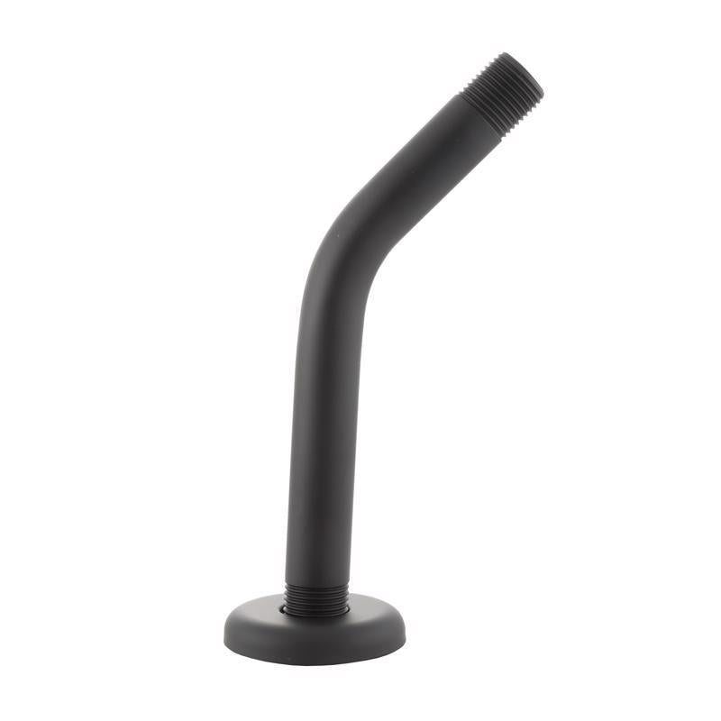 Danco Matte Black Stainless Steel 8 in. Shower Arm and Flange
