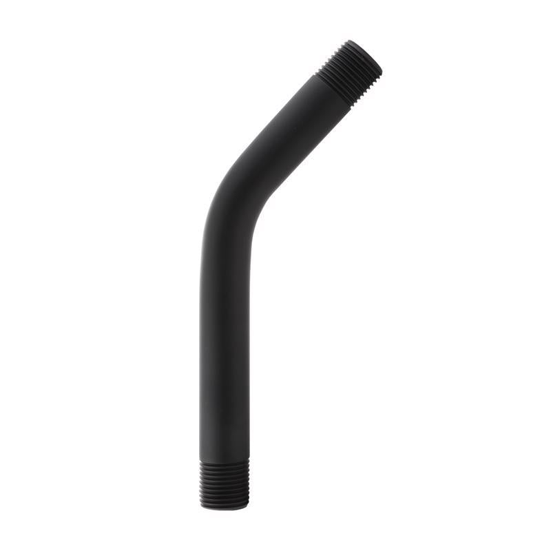 Danco Matte Black Stainless Steel 8 in. Shower Arm and Flange