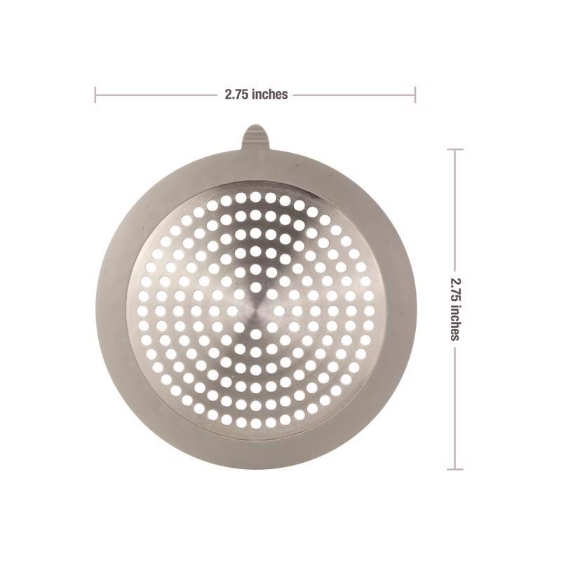 Danco 2.75 in. Brushed Nickel Stainless Steel Bathroom Sink Drain Protector