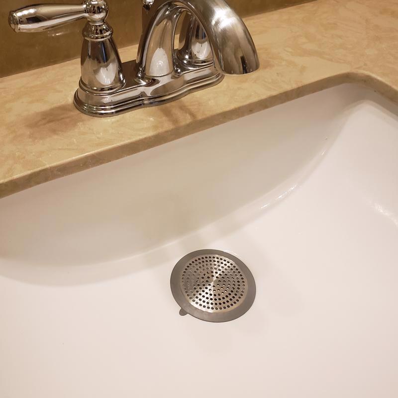 Danco 2.75 in. Brushed Nickel Stainless Steel Bathroom Sink Drain Protector