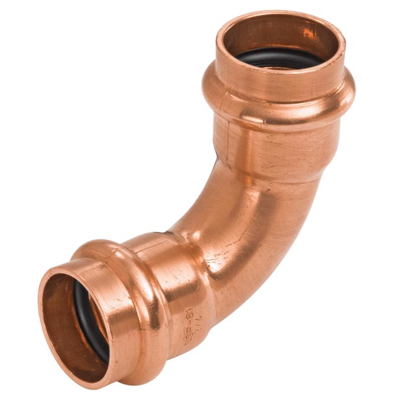 NIBCO Contractor 1/2 in. Press X 1/2 in. D Press Copper 90 Degree Elbow 10 pk