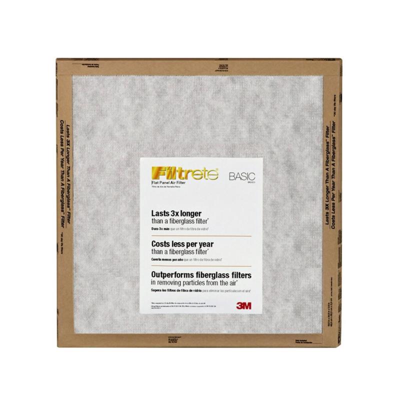 Filtrete 20 in. W X 20 in. H X 1 in. Synthetic 2 MERV Flat Panel Filter 2 pk