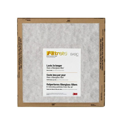 Filtrete 24 in. W X 24 in. H X 1 in. Synthetic 2 MERV Flat Panel Filter 2 pk