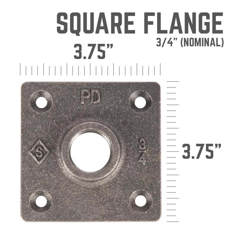 STZ Industries Pipe Decor Malleable Iron Flange 3/4 in.