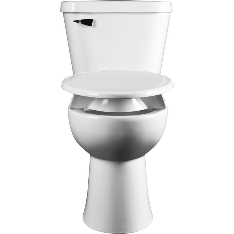Bemis Independence Assurance Round White Plastic Toilet Seat