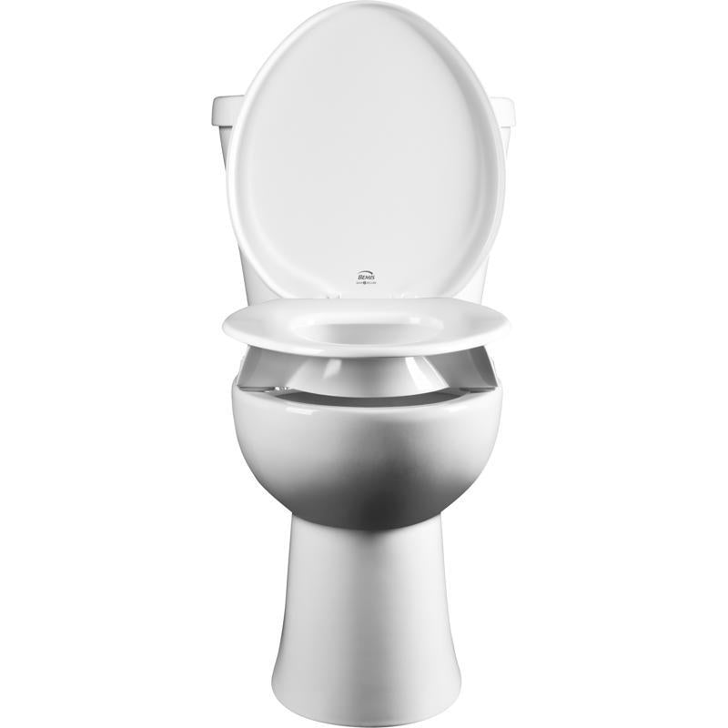 Bemis Independence Assurance Round White Plastic Toilet Seat