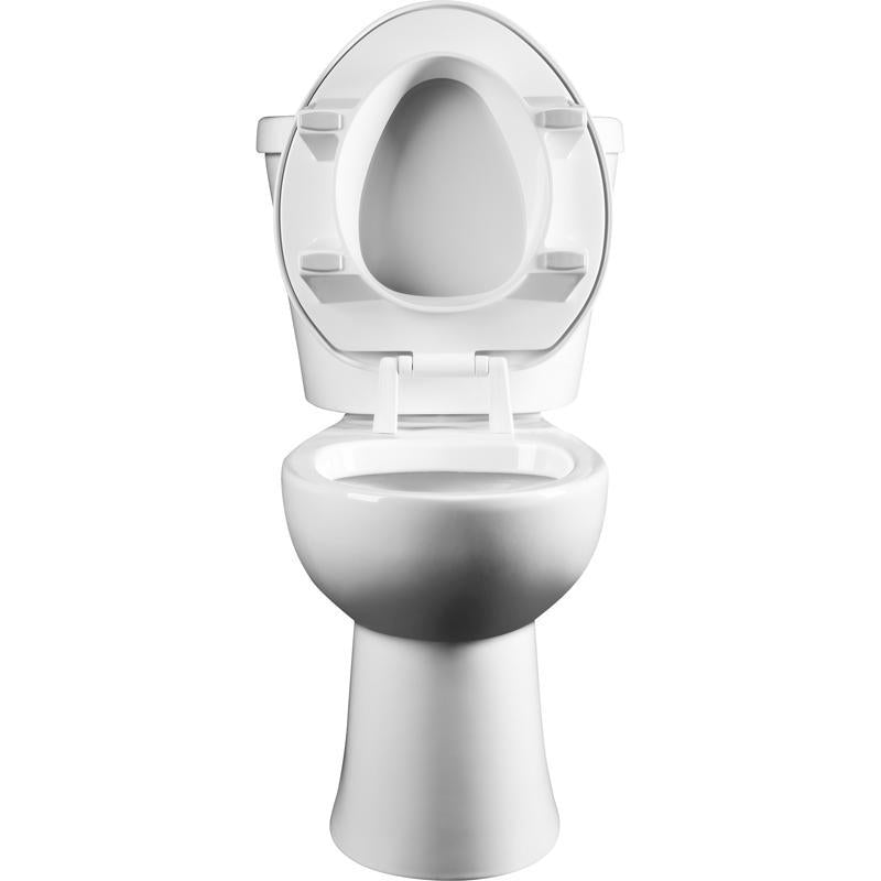 Bemis Independence Assurance Round White Plastic Toilet Seat