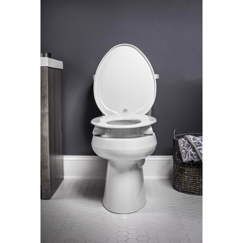 Bemis Independence Assurance Round White Plastic Toilet Seat