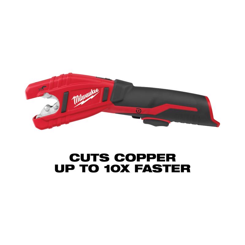 Milwaukee M12 1 in. Tubing Cutter 14 in. L Black/Red