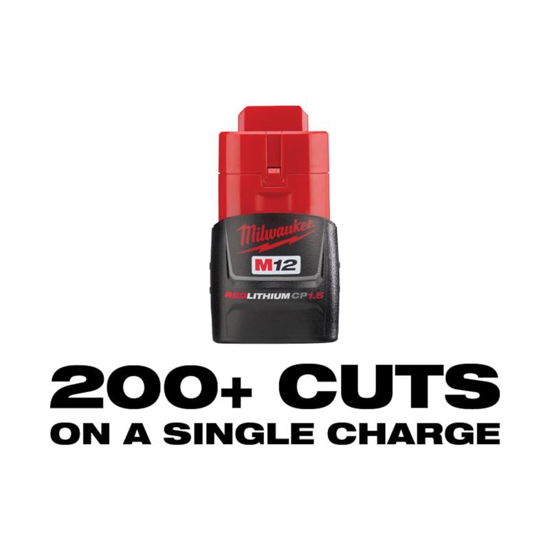 Milwaukee M12 1 in. Tubing Cutter 14 in. L Black/Red