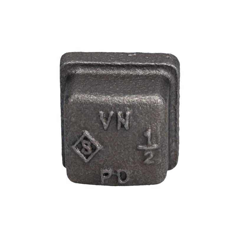 STZ Industries 1/2 in. FIP each Black Iron Cap