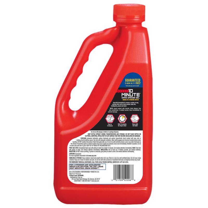 Zep 10 Minute Gel Drain Opener 64 oz