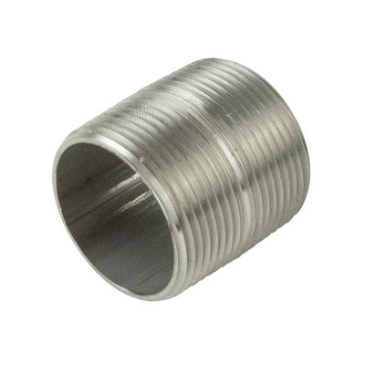 B&K Proline 1/4 in. MIP in. X 1/4 in. D MIP Stainless Steel 4 in. L Close Nipple