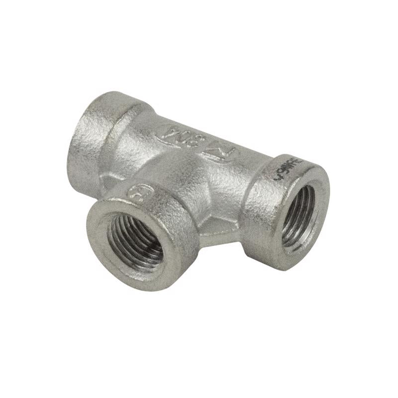 B&K Proline 1/4 in. FIP in. X 1/4 in. D FIP 1/4 in. D FIP Stainless Steel 4 in. L Tee