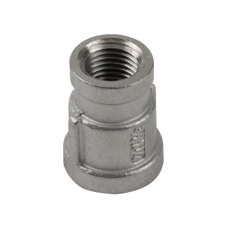 B&K Proline 3/8 in. FIP X 1/4 in. D FIP Stainless Steel Reducing Coupling