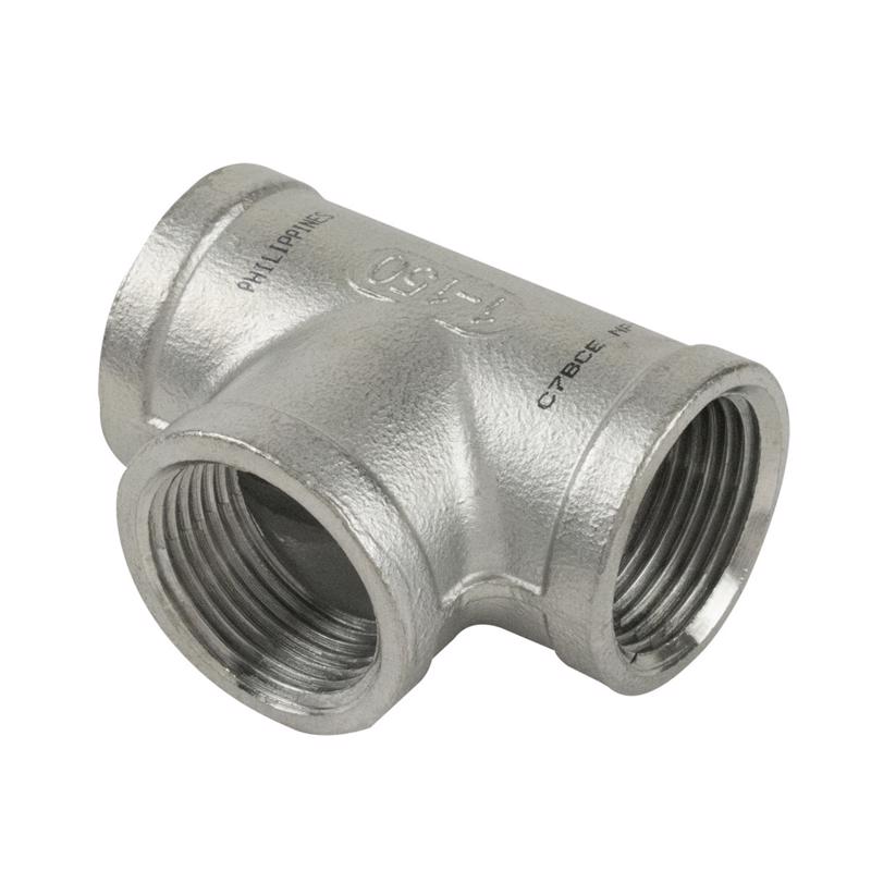 B&K Proline 1 in. FIP X 1 in. D FIP 1 in. D FIP Stainless Steel Tee