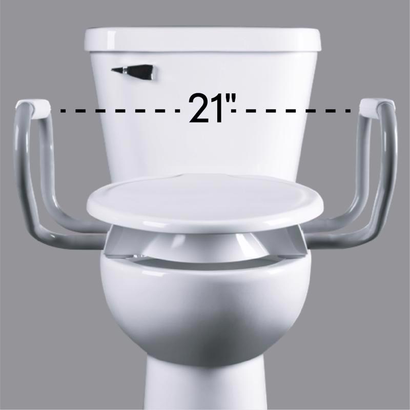Mayfair by Bemis Assurance Elongated/Round Gray Seat Support Arms